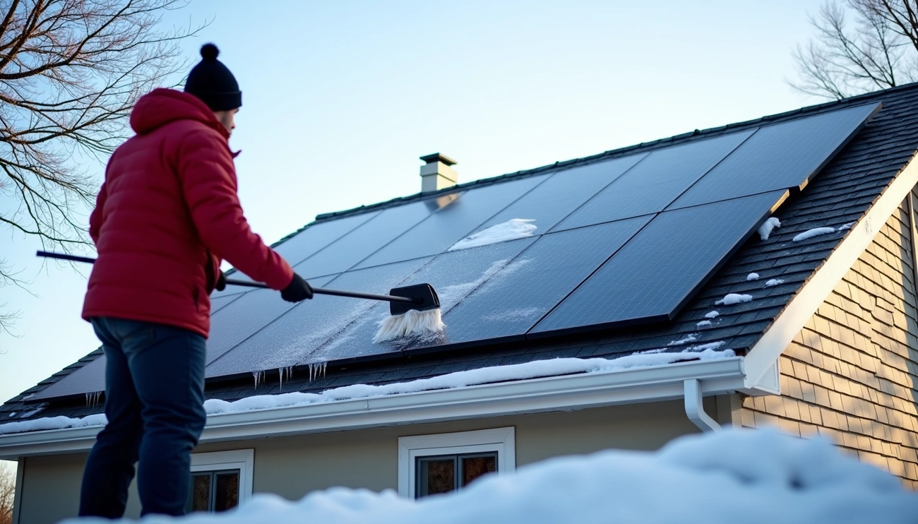 How to Clean Snow Off Solar Panels